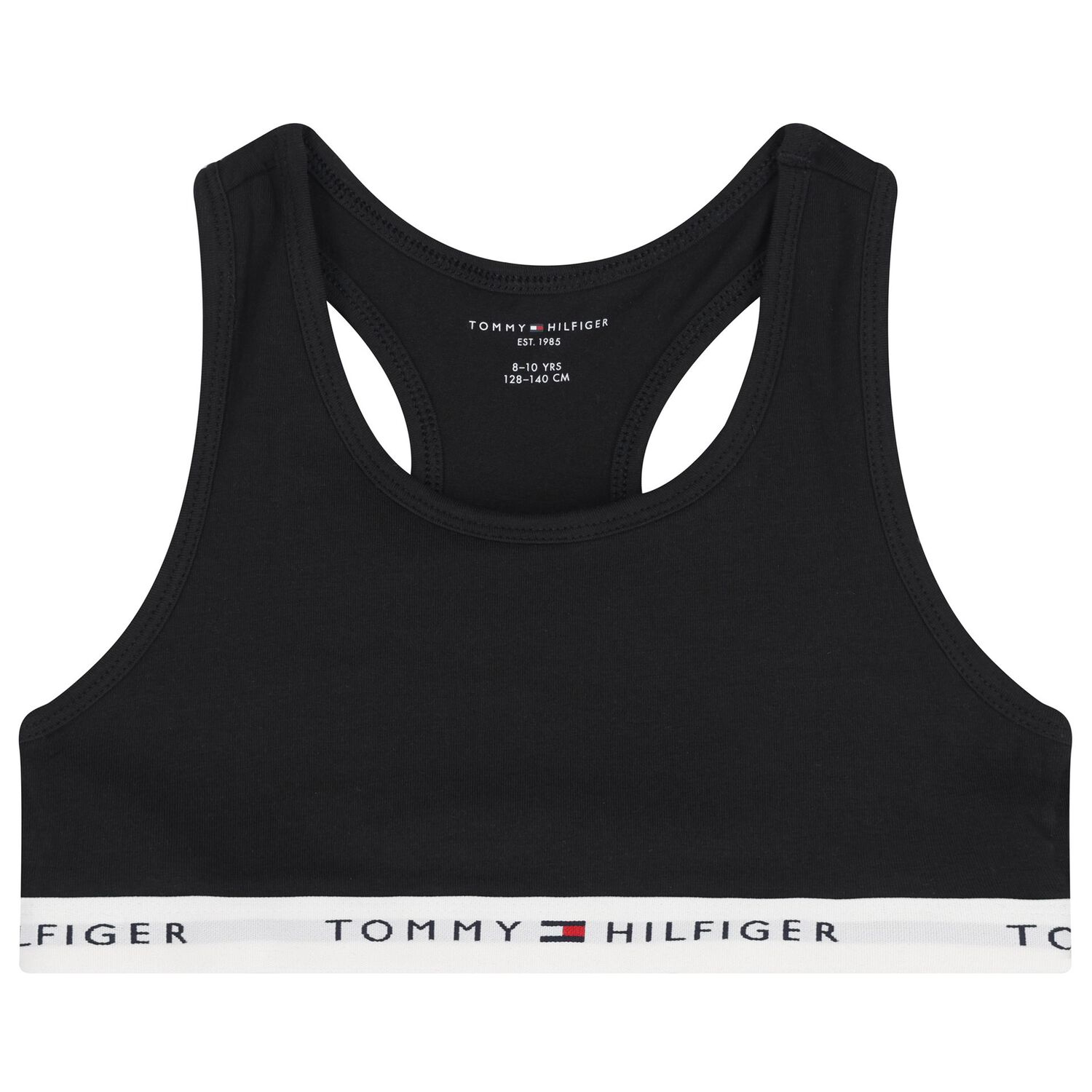 Girls Black & White Logo Bra Tops (2-Pack), 1, hi-res