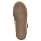 Girls Gold Bow Shoes, 3, hi-res