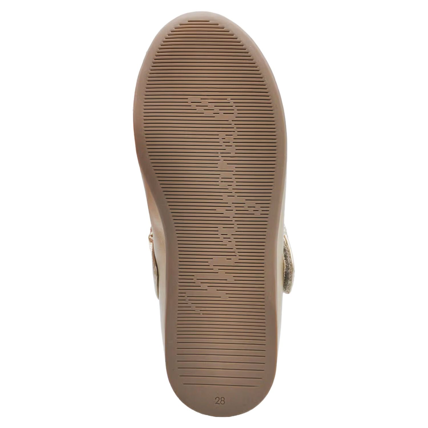 Girls Gold Bow Shoes, 3, hi-res