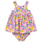 Younger Girls Multi-Coloured Floral Dress Set, 3, hi-res