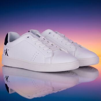White Logo Trainers