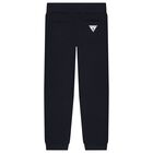 Boys Navy Blue Logo Joggers Set, 1, hi-res