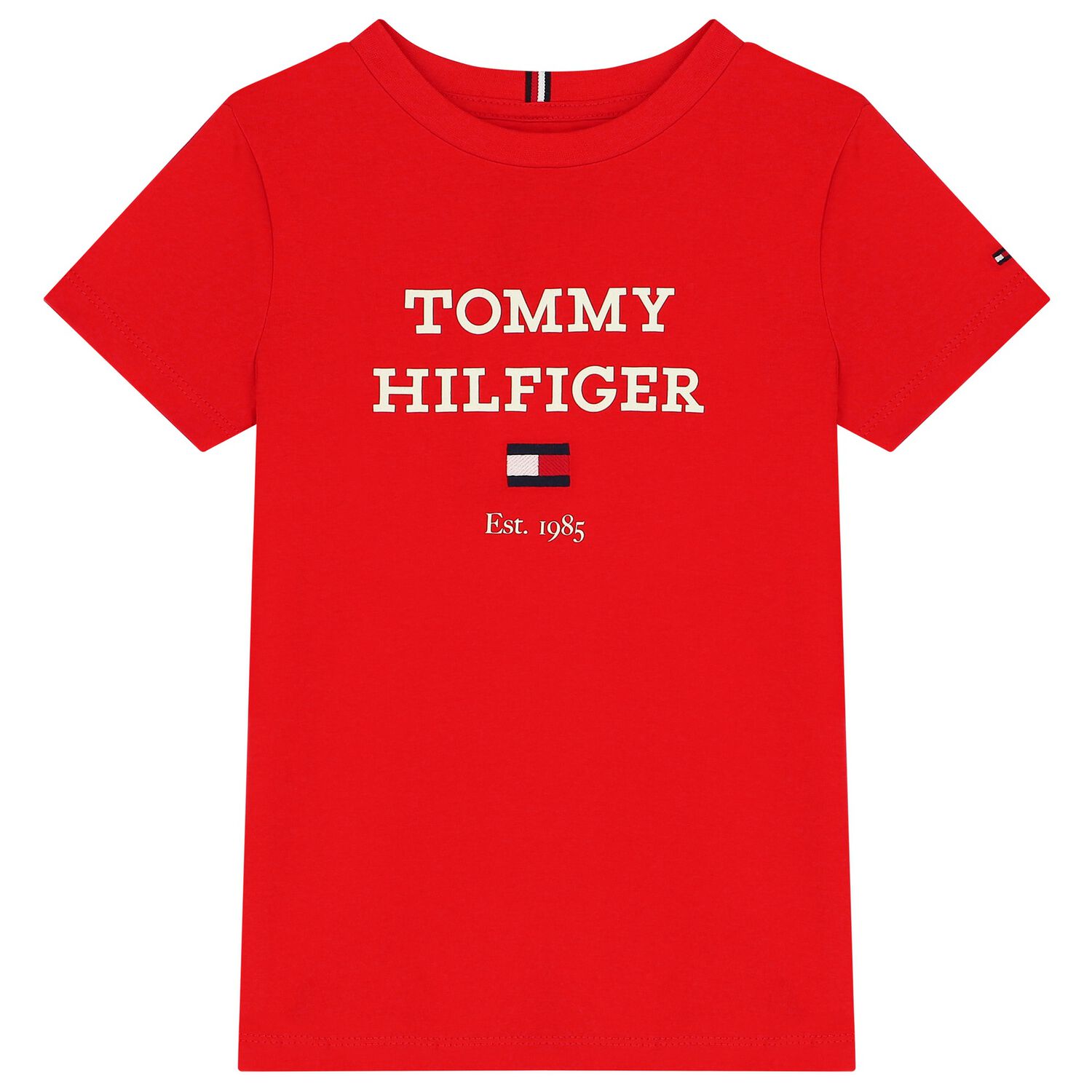 Boys Red  Logo T-Shirt, 3, hi-res