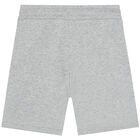 Boys Grey Logo Shorts, 5, hi-res