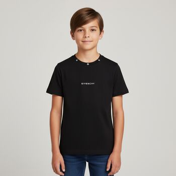 Boys Black Logo T-Shirt