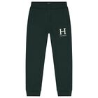 Boys Green Logo Joggers, 1, hi-res