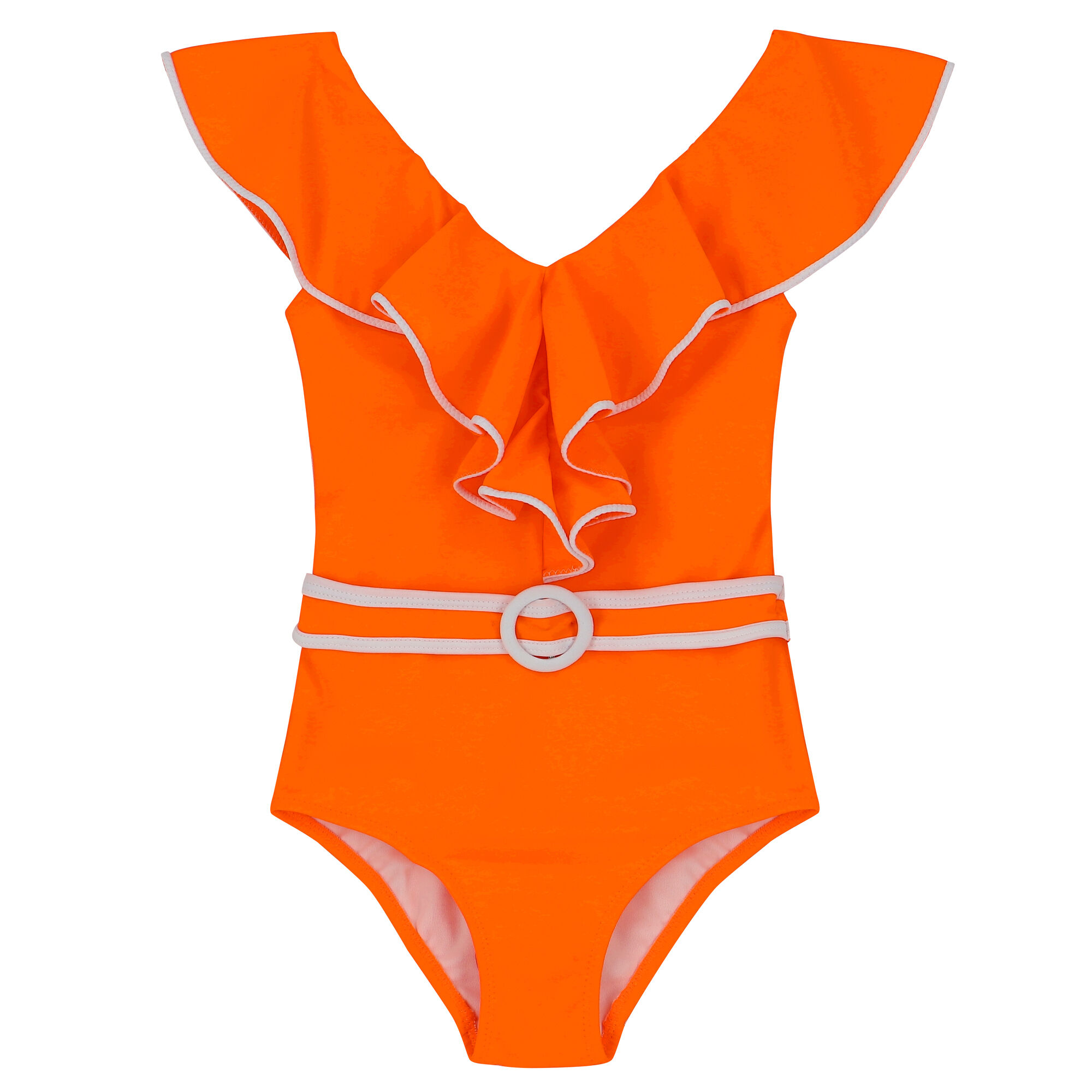 Orange and white swimsuit online
