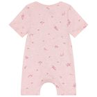 Baby Girls White & Pink Rompers ( 2 Pack ), 1, hi-res