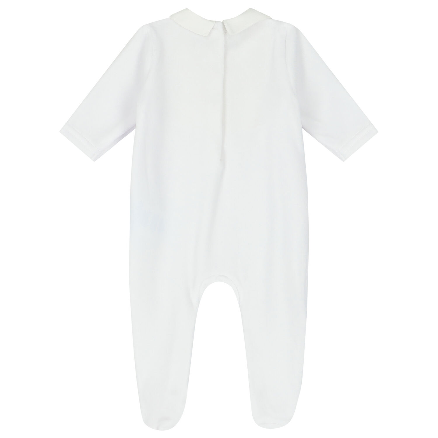 White Logo Babygrow, 1, hi-res