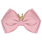 Girls Pink Bow Hairclip, 14, hi-res