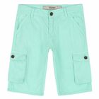Boys Green Multi Pocket Shorts, 1, hi-res