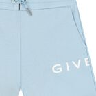 Younger Boys Blue Logo Shorts, 2, hi-res