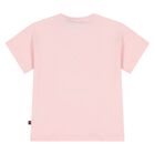 Younger Girls Pink Teddy Bear Logo T-Shirt, 2, hi-res