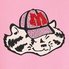 Younger Girls Pink Logo Dress, 1, hi-res