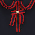 Girls Navy Blue Pleated Dress, 1, hi-res