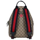 Girls Brown GG Supreme Backpack, 1, hi-res