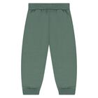 Younger Boys Ivory, Grey & Green 3-Piece Tracksuit, 2, hi-res