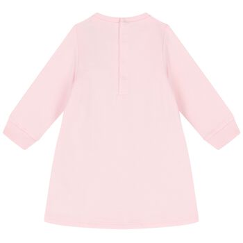 Younger Girls Pink & Gold Logo Bag Dress