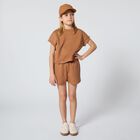 Girls Brown Logo T-Shirt, 1, hi-res