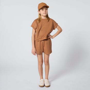 Girls Brown Logo T-Shirt