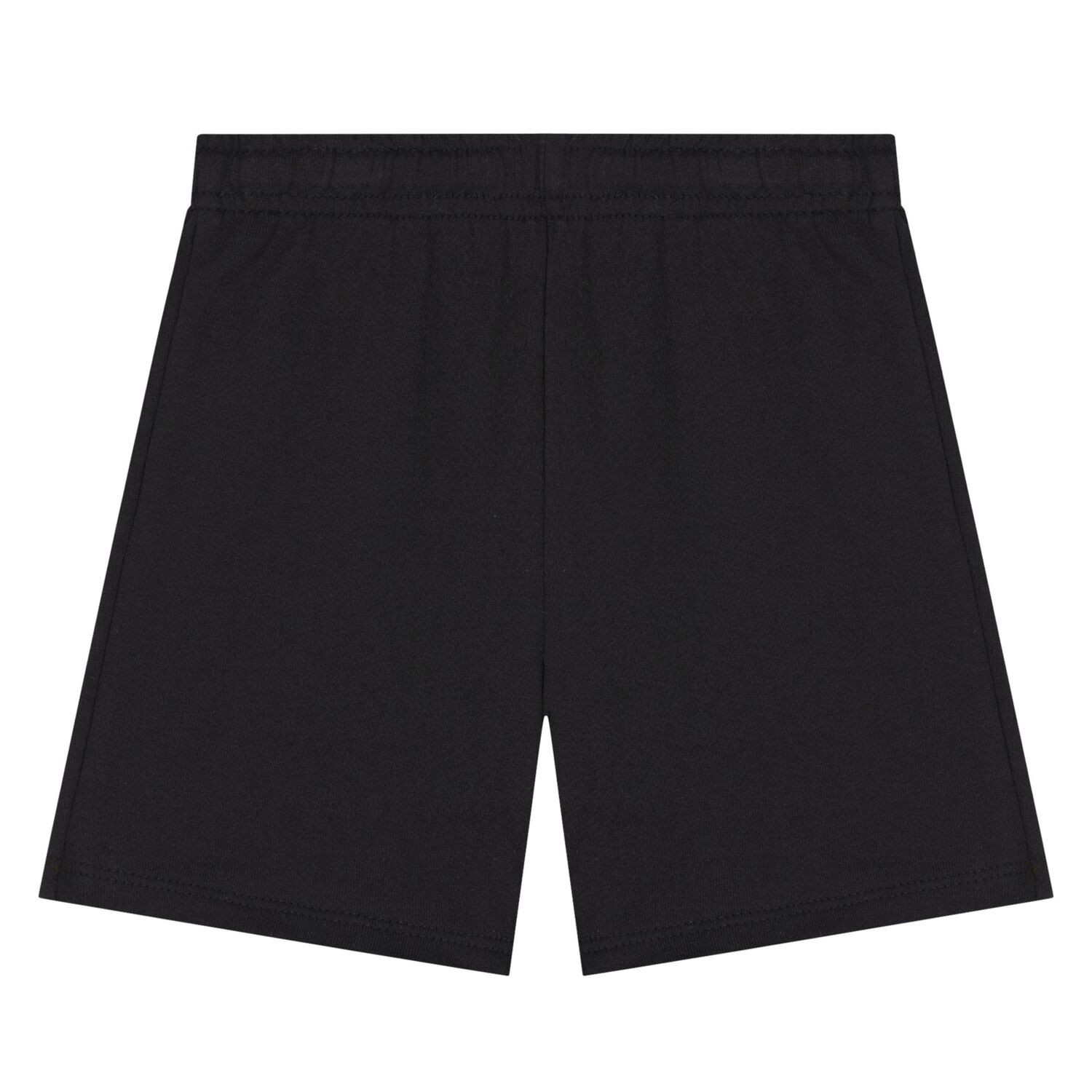 Younger Boys White & Black Logo Shorts Set, 1, hi-res