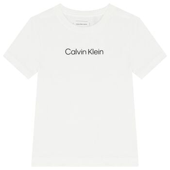 Boys White Logo T-Shirt