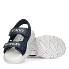 Boys Navy Blue Logo Sandals, 1, hi-res