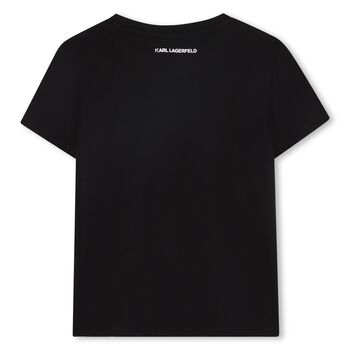 Girls Black Logo T-Shirt