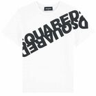 Boys White Logo T-Shirt, 1, hi-res