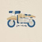 Boys Ivory & Blue Motorbike T-Shirt ( 2pack ), 4, hi-res