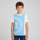 Boys White & Blue Logo T-Shirt, 3, hi-res