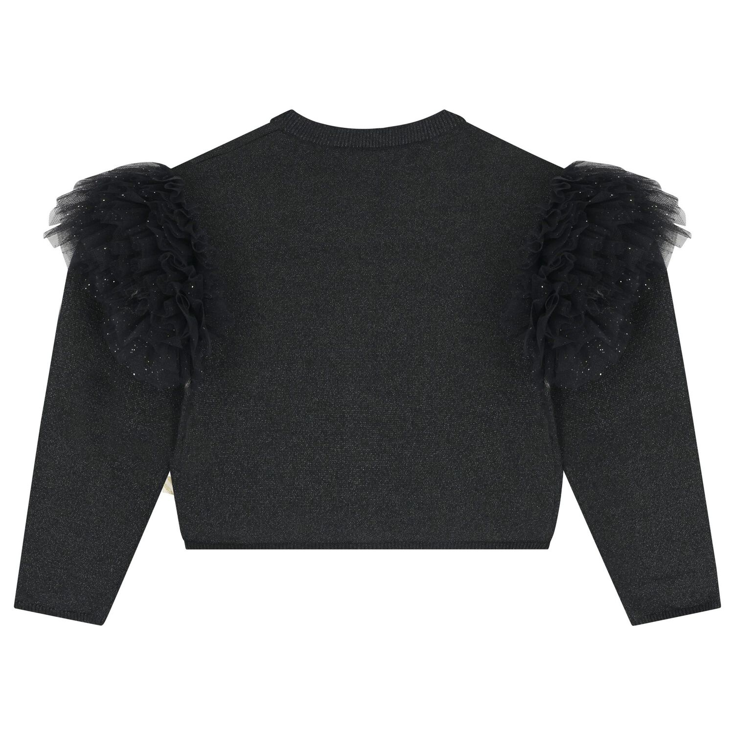 Girls Navy Blue Knitted Cardigan, 1, hi-res