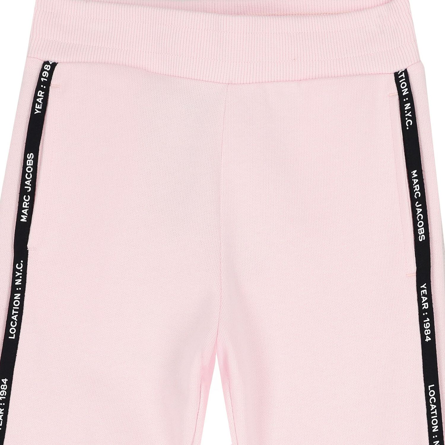Girls Pink Logo Joggers, 2, hi-res