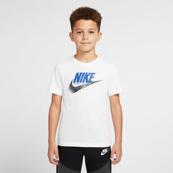 Boys White & Black Logo Trousers Set