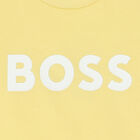Younger Boys Yellow Logo T-Shirt, 5, hi-res