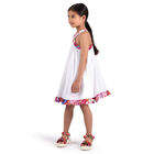 Girls White Fontane Dress, 1, hi-res