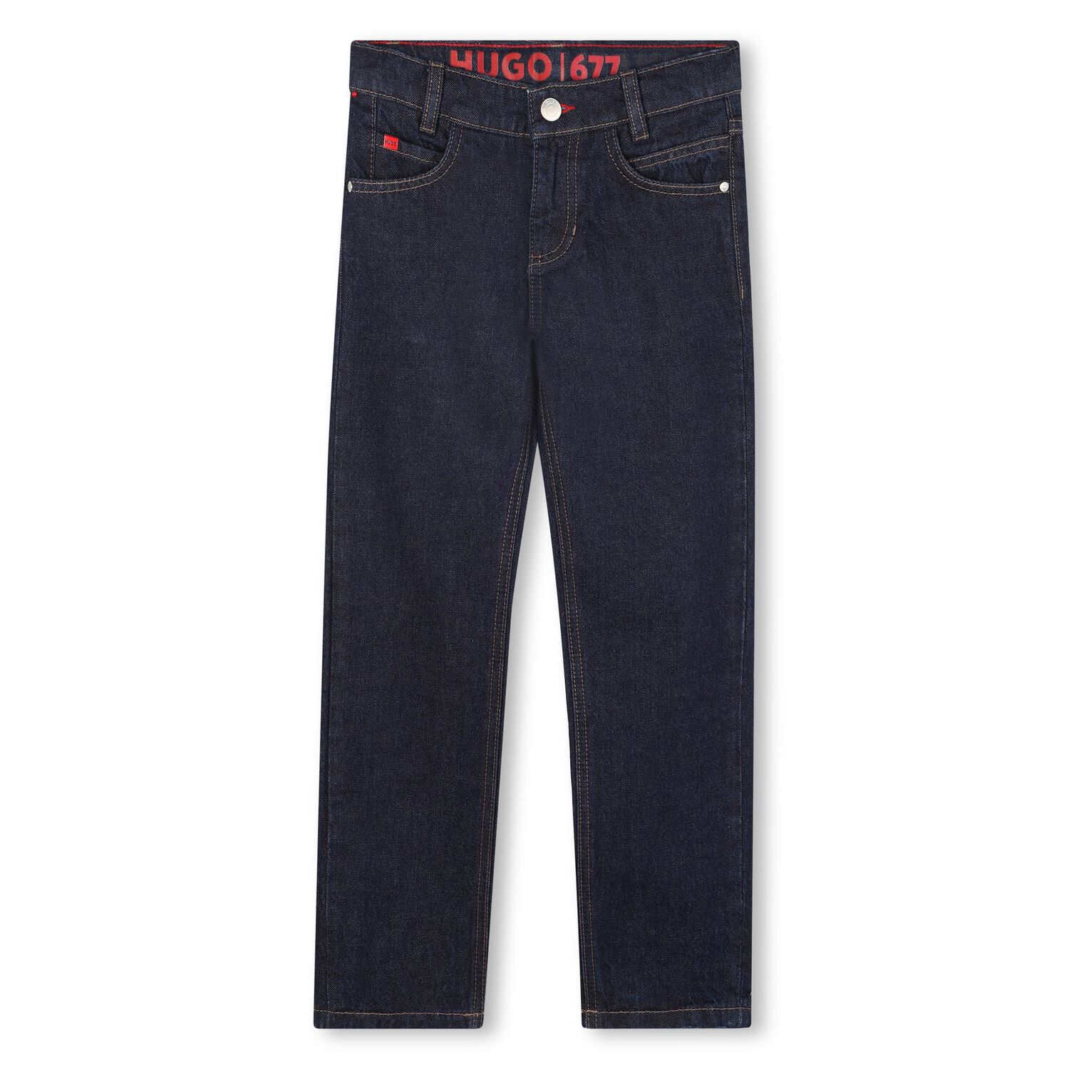 Boys Navy Blue Denim Jeans, 1, hi-res