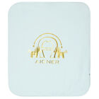 Blue & Gold Horse Logo Baby Blanket, 3, hi-res