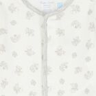 Baby Boys White Polo Bear Babygrow, 1, hi-res