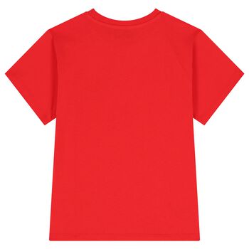 Red Teddy Bear Logo T-Shirt