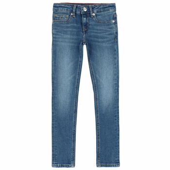 Girls Mid Blue Nora Jeans