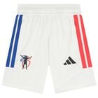 White Jude Bellingham Logo Shorts, 1, hi-res