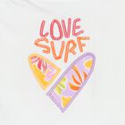 Girls White & Lilac Shorts Set, 1, hi-res