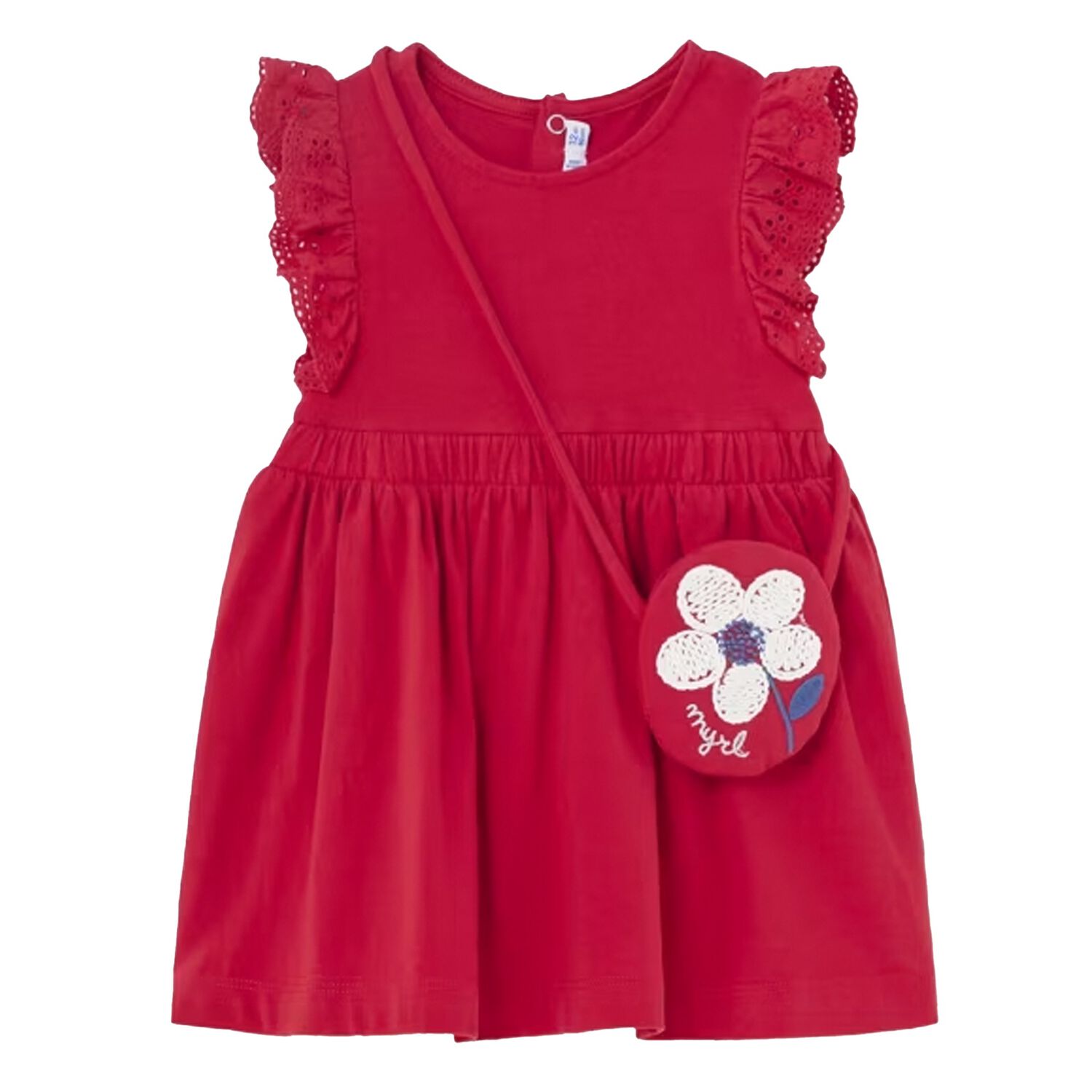 Younger Girls Red Dress & Bag Set, 1, hi-res image number null