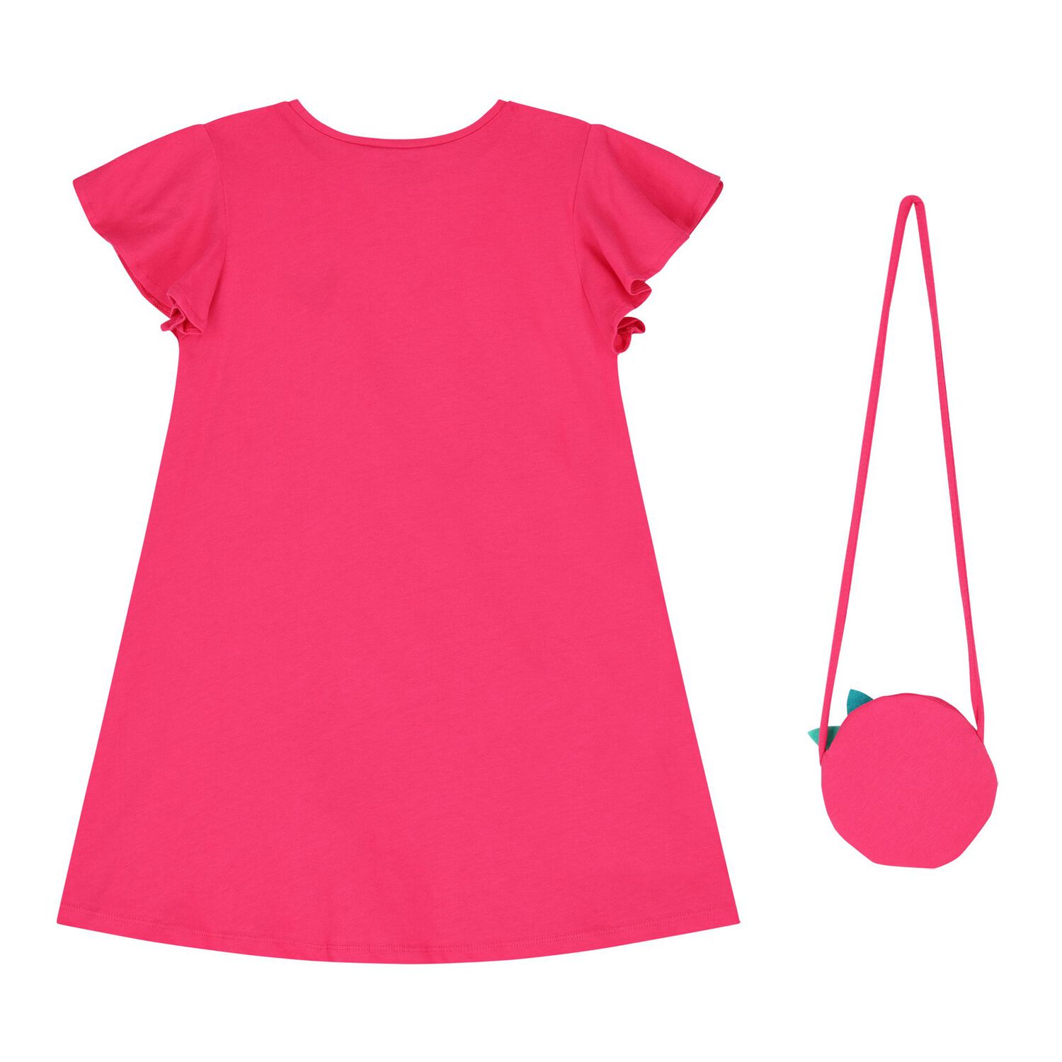 Girls Pink Dress & Bag Set, 1, hi-res image number null