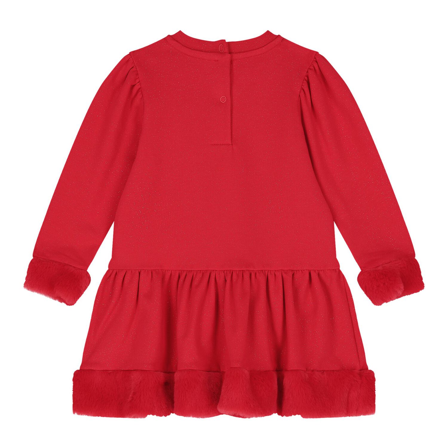 Baby Girls Red Heart Dress, 1, hi-res image number null