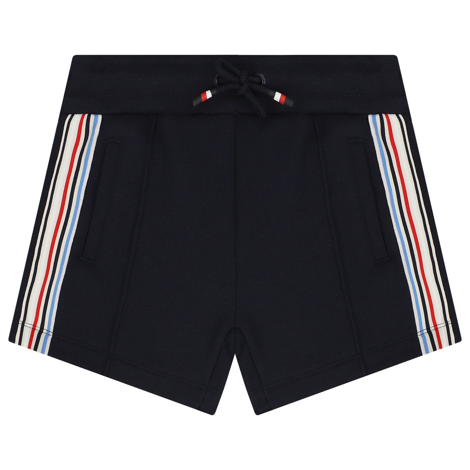 Boys Navy Blue Logo Shorts, 1, hi-res image number null
