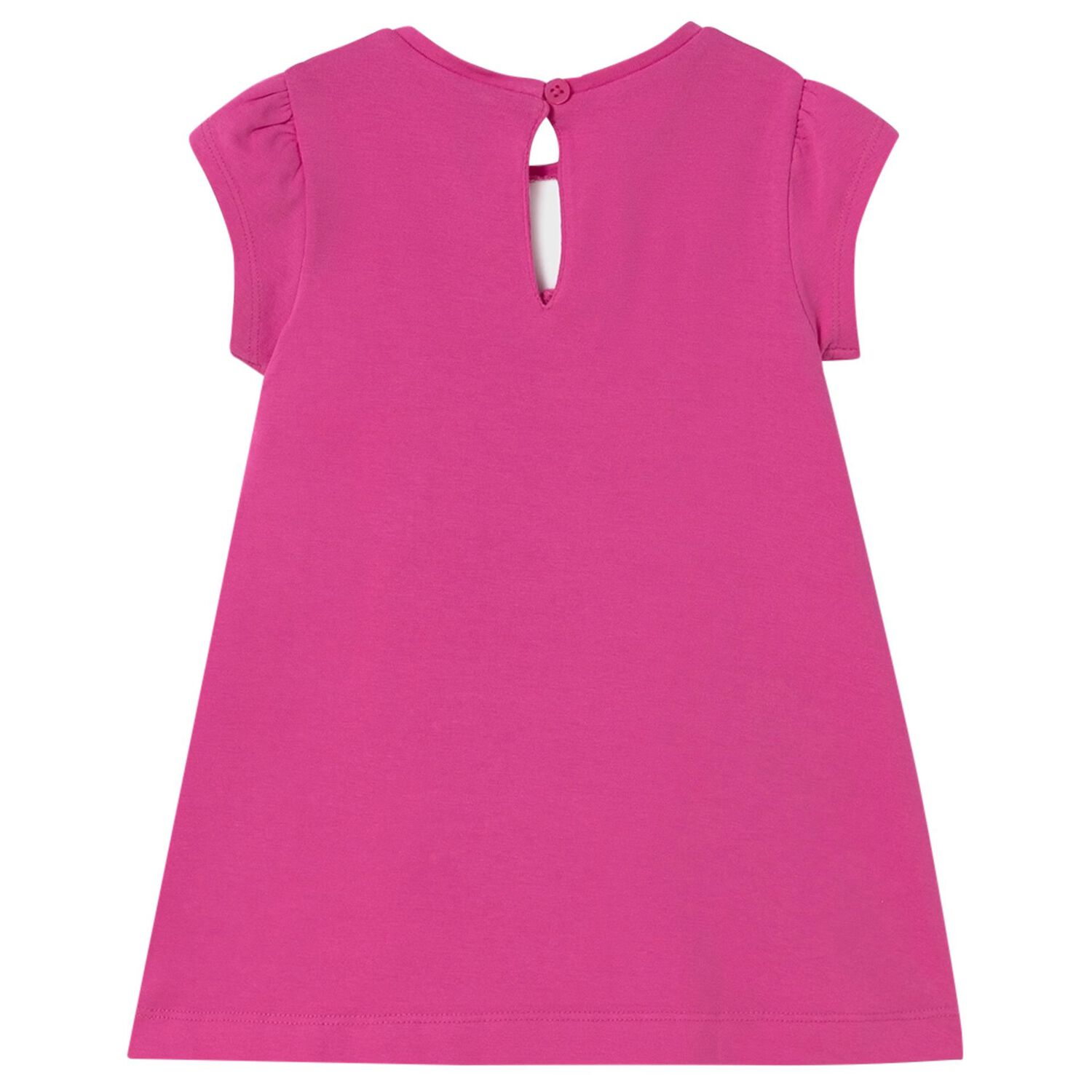 Younger Girls Pink & White Striped Dress, 3, hi-res