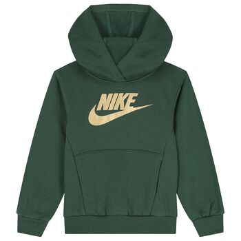 Nike Kids Boys Green Logo Hooded Top, 1 Boys Green Logo Hooded Top