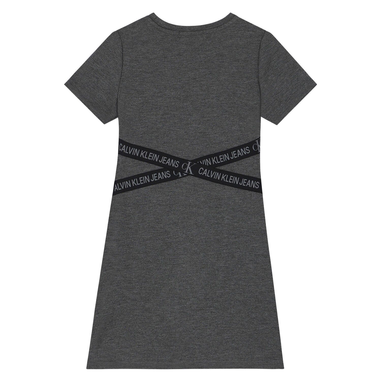 Girls Grey Logo Dress, 2, hi-res image number null